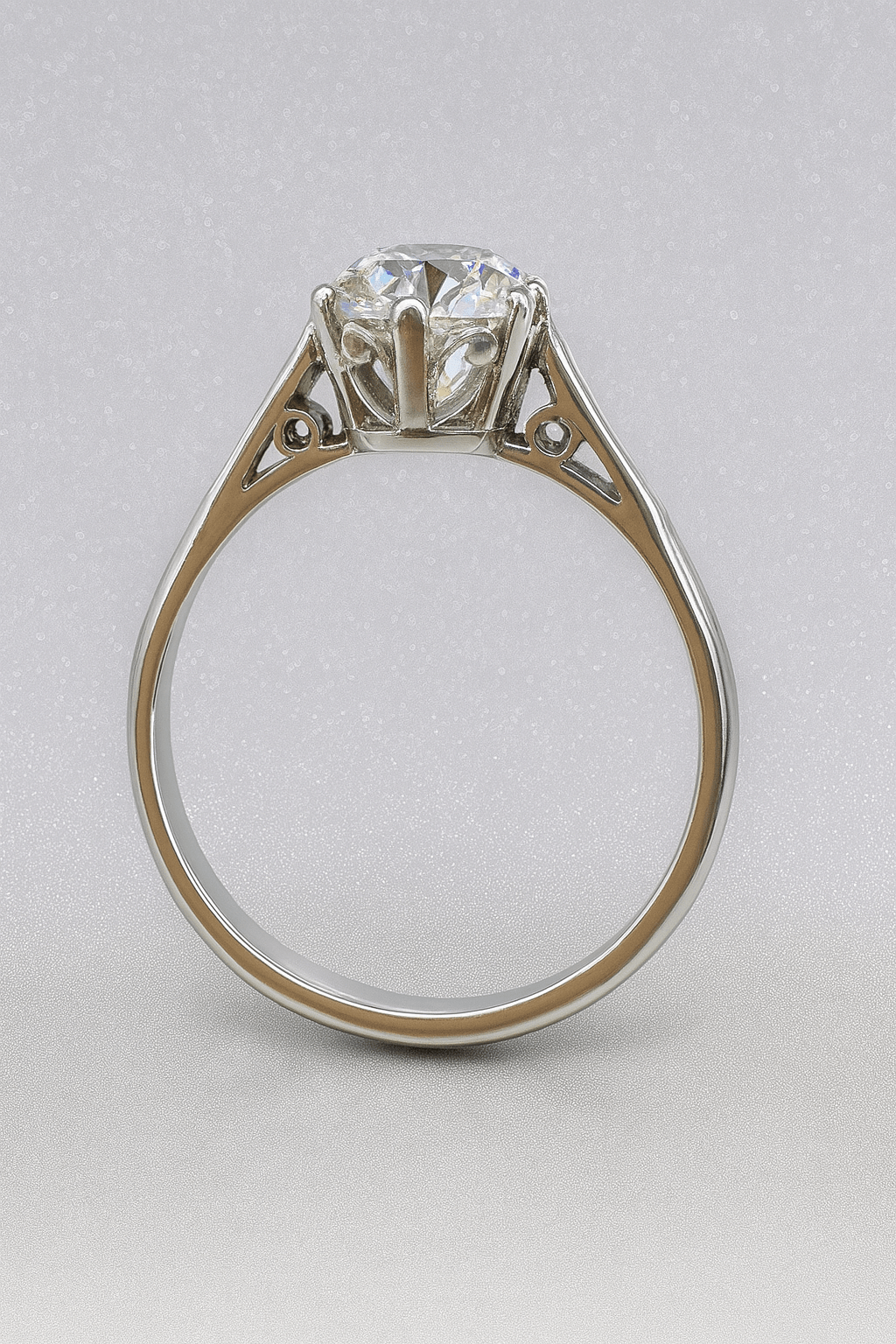 2.21 Ct Antique Cushion Cut Diamond Ring – G/SI2 – 18K White Gold & Platinum – Size L - WGI Valuation £20,000 - Flamingo Gems