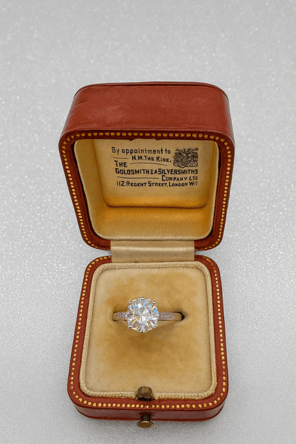 2.21 Ct Antique Cushion Cut Diamond Ring – G/SI2 – 18K White Gold & Platinum – Size L - WGI Valuation £20,000 - Flamingo Gems