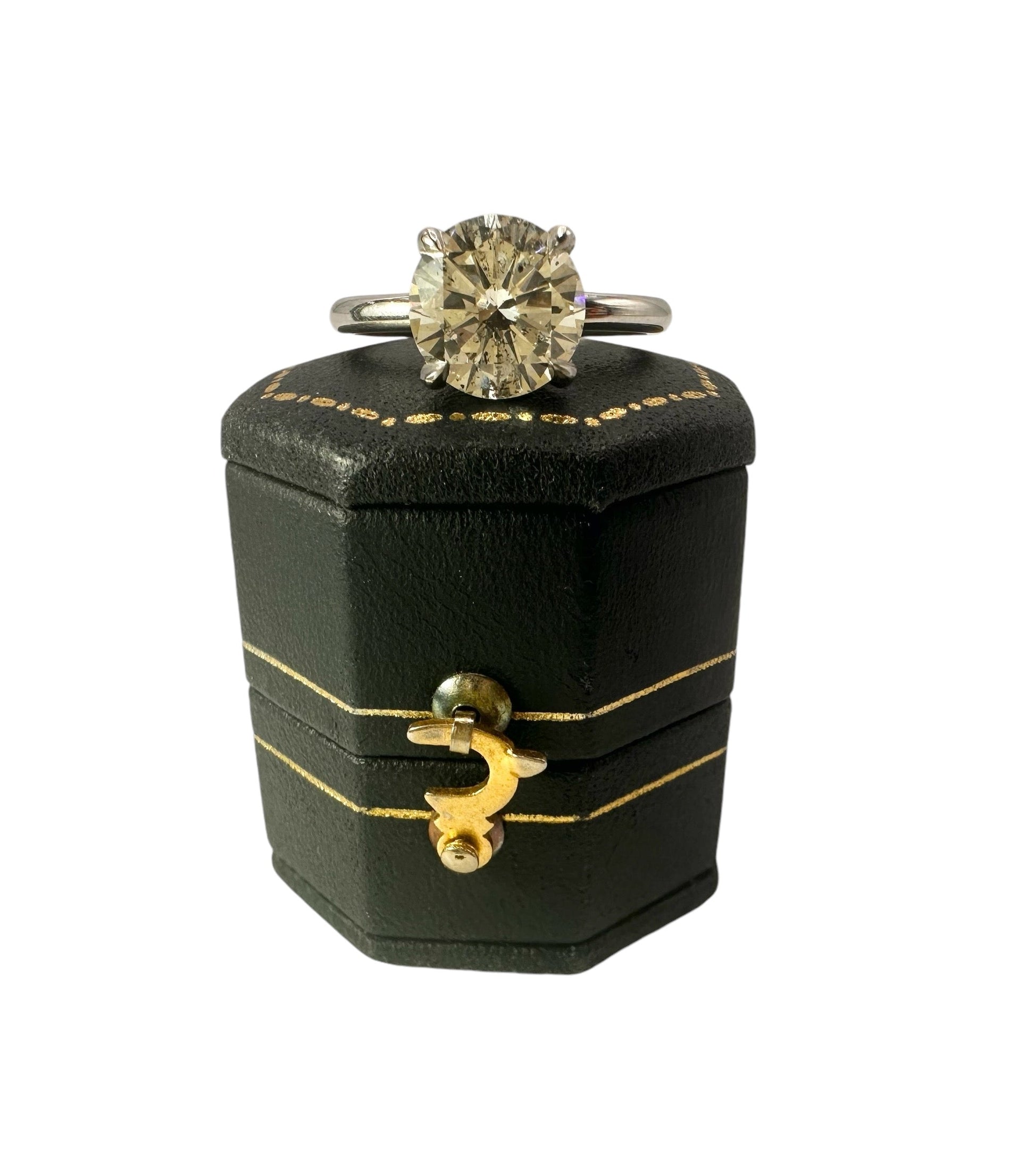 2.23 Carat Natural Diamond Solitaire, Platinum Mount - WGI Certificate £30,000 - Flamingo Gems