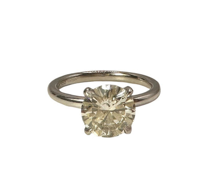2.23 Carat Natural Diamond Solitaire, Platinum Mount - WGI Certificate £30,000 - Flamingo Gems