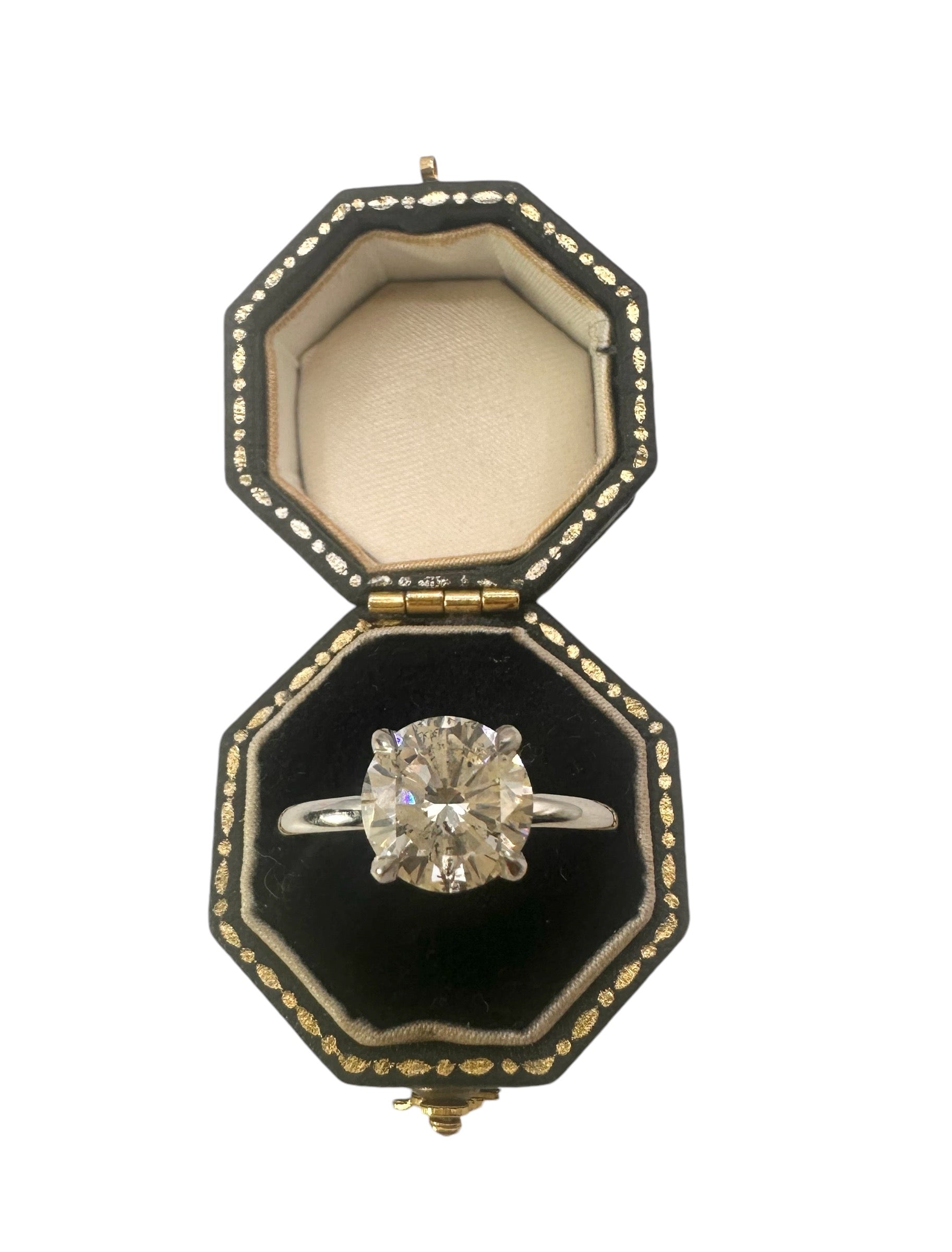 2.23 Carat Natural Diamond Solitaire, Platinum Mount - WGI Certificate £30,000 - Flamingo Gems