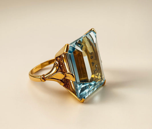 22.70ct Natural Aquamarine in 18ct Gold - WGI Certificate £13,500 - Flamingo Gems