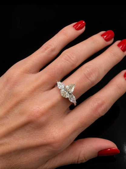 2.44 Ct Natural Diamond Ring, 18K White Gold, WGI Certificate £20,000 - Flamingo Gems