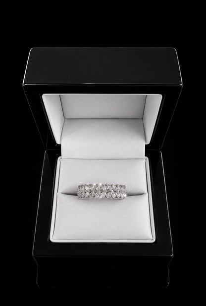 3Ct Natural Marquis Diamond Band, Platinum - RRP £9,500 - Flamingo Gems