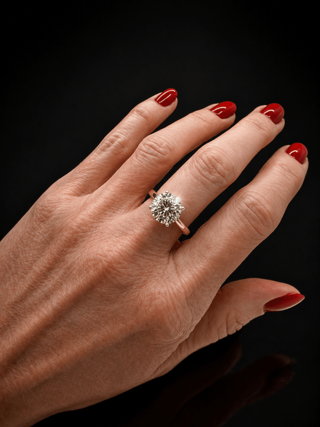 4.10 Ct Natural Diamond Solitaire Ring - 18K White and Yellow Gold - RRP £26,000 - Flamingo Gems