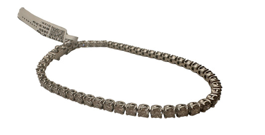 5.04 Carat Diamond White Gold Tennis Bracelet - WGI Certificate £21,350 - Flamingo Gems