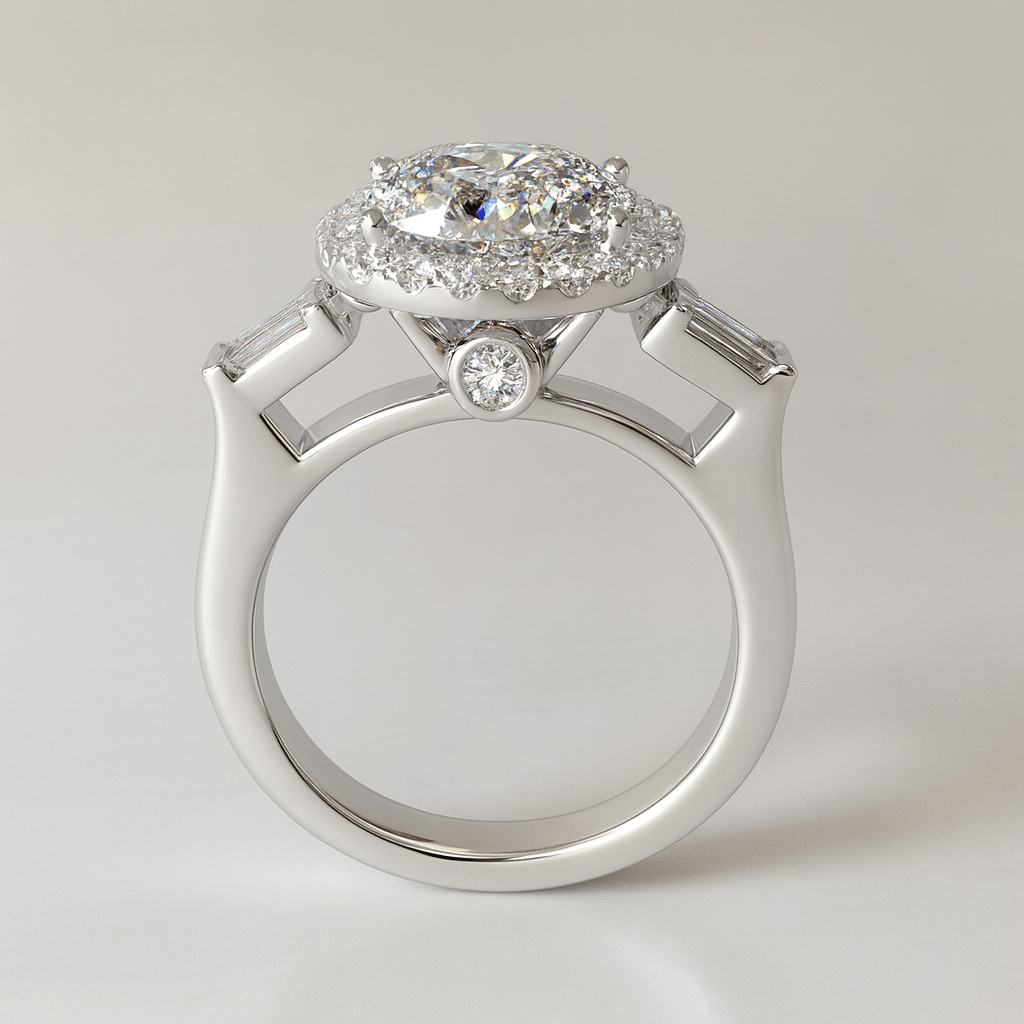 5.30 Carat Natural Diamond Ring, Platinum - WGI Certificate - £50,600 - Flamingo Gems