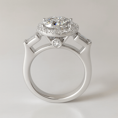 5.30 Carat Natural Diamond Ring, Platinum - WGI Certificate - £50,600 - Flamingo Gems