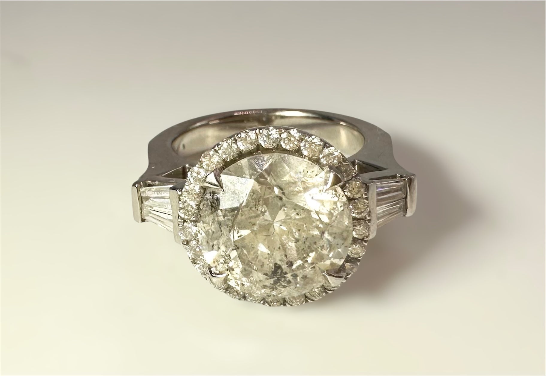 5.30 Carat Natural Diamond Ring, Platinum - WGI Certificate - £50,600 - Flamingo Gems