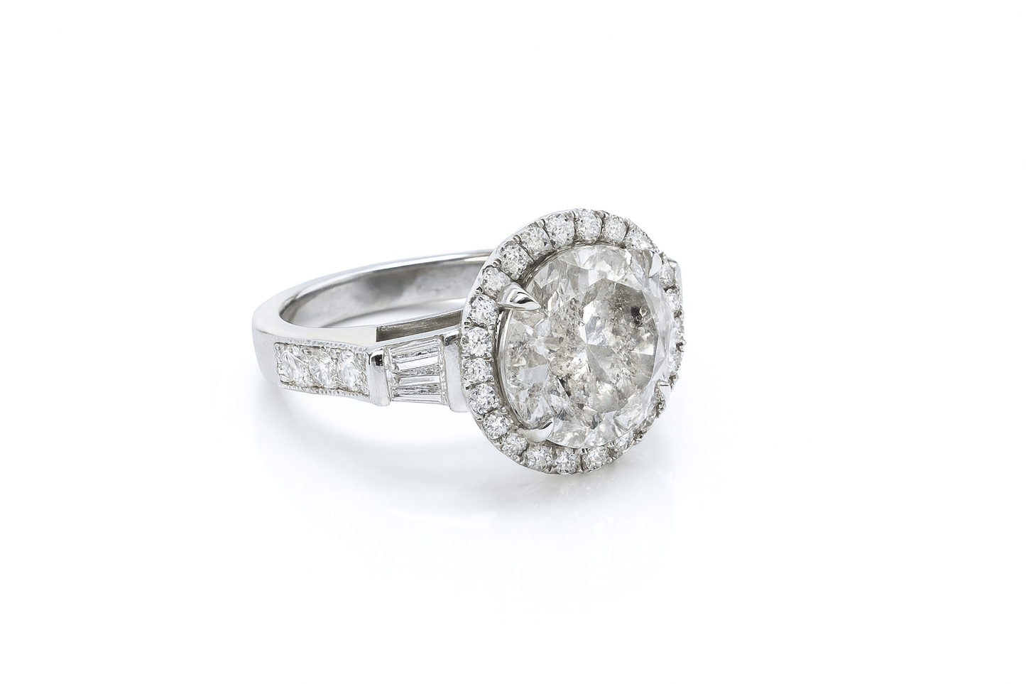 5.30 Carat Natural Diamond Ring, Platinum - WGI Certificate - £50,600 - Flamingo Gems