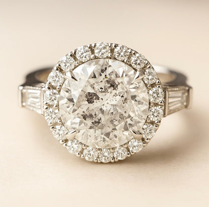 5.30 Carat Natural Diamond Ring, Platinum - WGI Certificate - £50,600 - Flamingo Gems