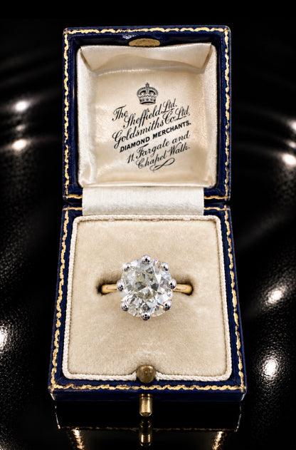 1.8Ct Natural Old Mine Cut Diamond Ring - 18k Gold - RRP £16,000