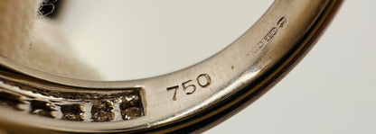 2.52 Carat Princess Cut Diamond Ring/18 Carat White Gold - WGI Certificate £13,500