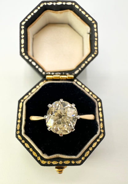 1.80 Ct Old Mine Cut Solitaire, 18 Ct Gold - WGI Certificate £16,500