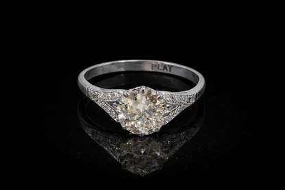 1.65 Carat Natural Diamond Ring | Platinum | RRP £15,000