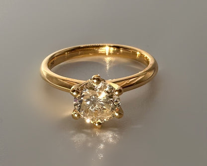 18 Ct Yellow Gold, 1.16 Ct Diamond Ring - WGI Valuation £6,500