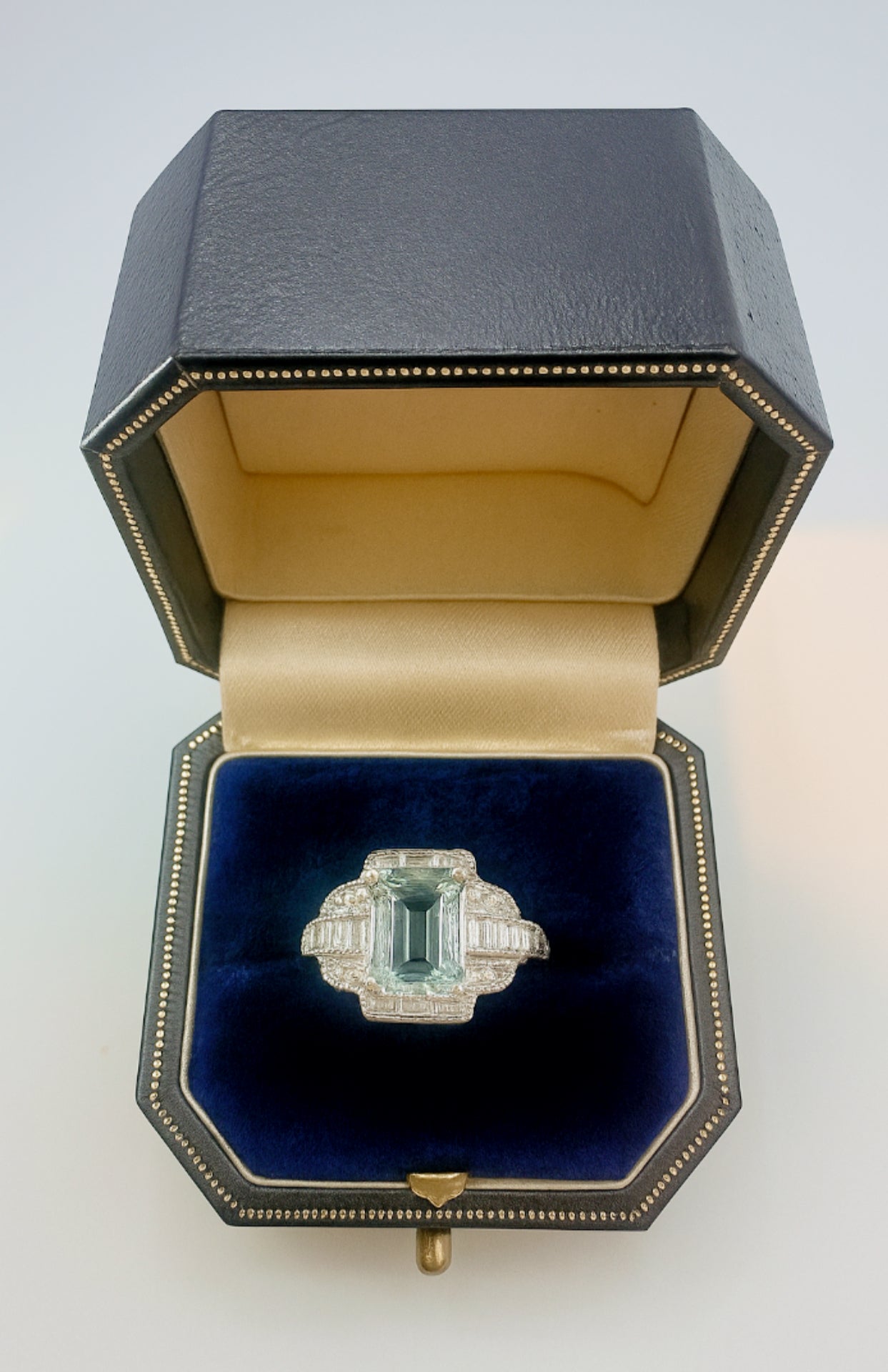 🌟 ART DECO HEAVEN: Aquamarine & Diamond Showstopper - £18k White Gold - WGI Certificate £7,200 - Flamingo Gems