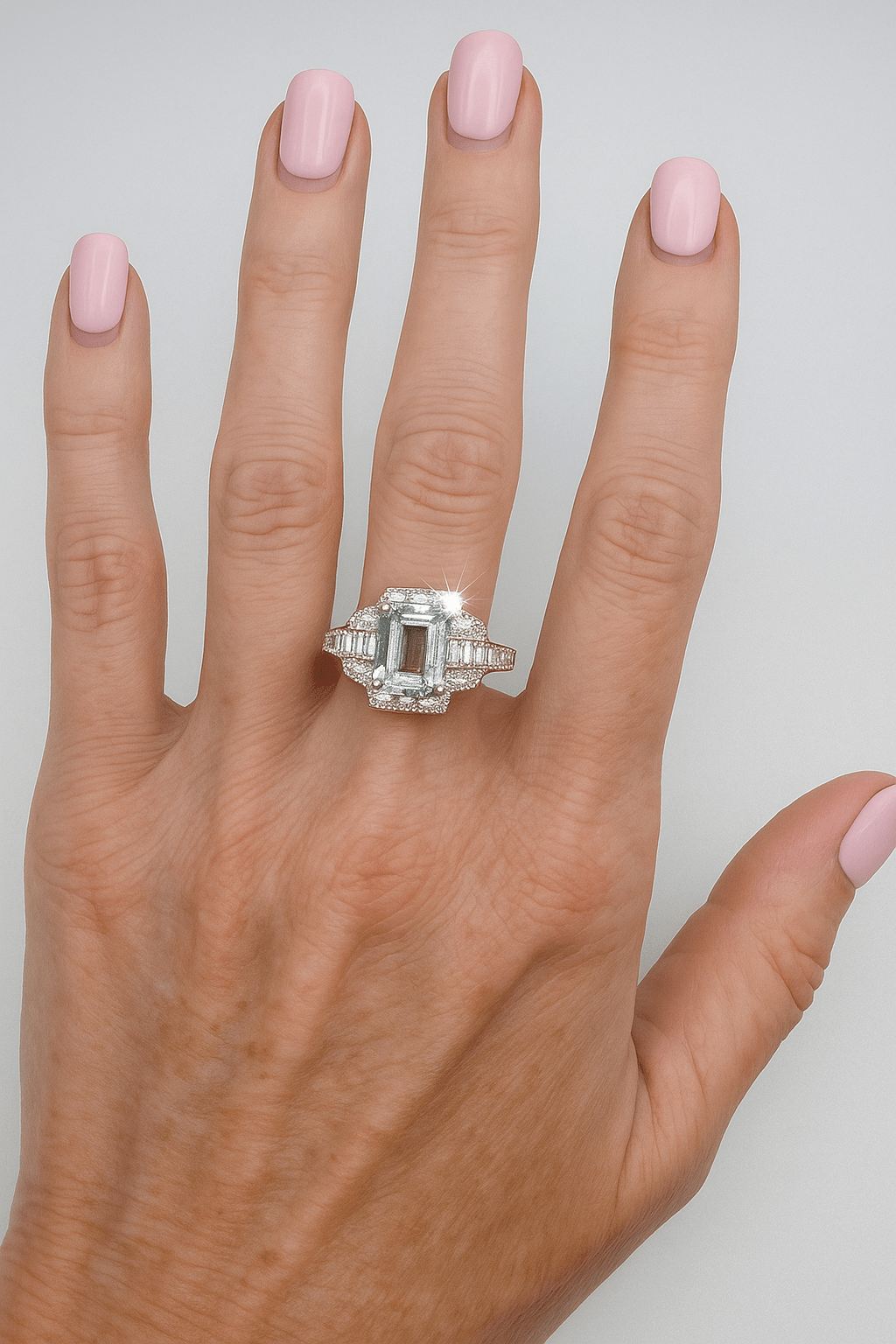 🌟 ART DECO HEAVEN: Aquamarine & Diamond Showstopper - £18k White Gold - WGI Certificate £7,200 - Flamingo Gems