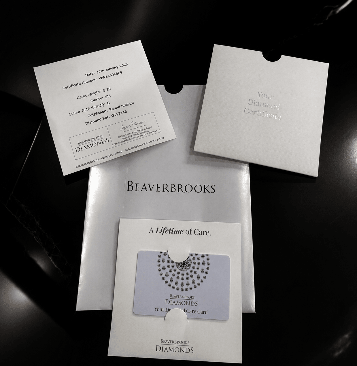 Beaverbrooks 0.39ct Diamond Eternity Ring – 18k White Gold – Papers Included 💎 - Flamingo Gems
