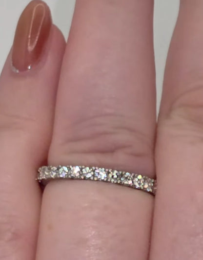 Browns Platinum 1.00ct Diamond Eternity Ring - Flamingo Gems