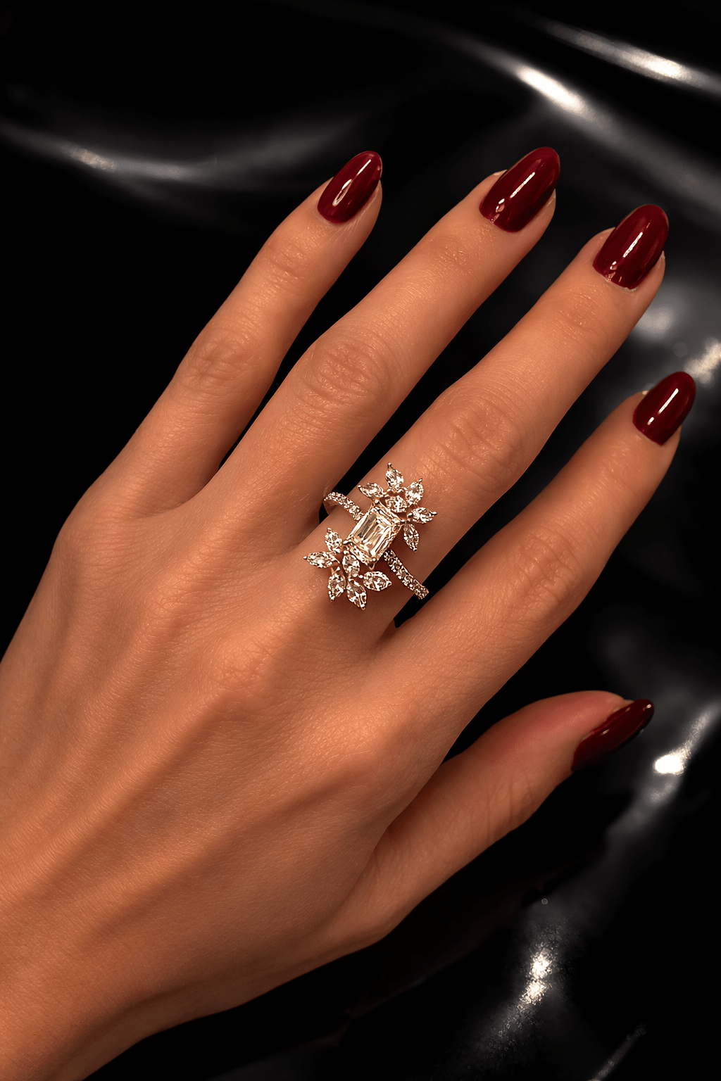 Fancy Natural Yellow and Pink Diamond Blossom Ring - 18K Gold - 1.58 Ct - RRP £10,000 - Flamingo Gems