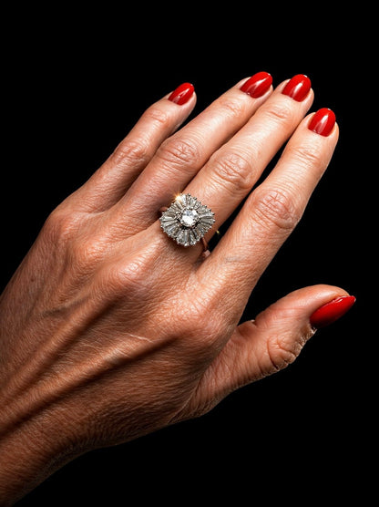 NATURAL DIAMOND COCKTAIL RING – 2.20CT TOTAL DIAMOND WEIGHT – 18k WHITE GOLD - RRP £13,500 - Flamingo Gems