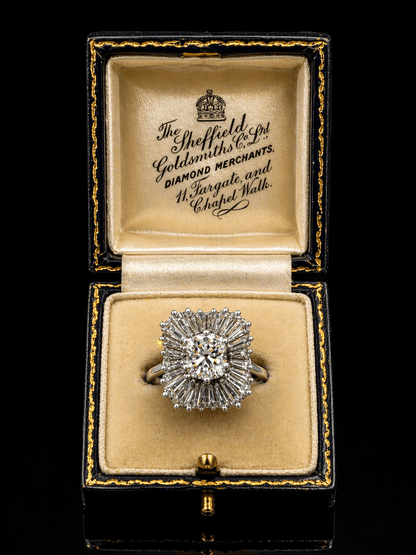 NATURAL DIAMOND COCKTAIL RING – 2.20CT TOTAL DIAMOND WEIGHT – 18k WHITE GOLD - RRP £13,500 - Flamingo Gems