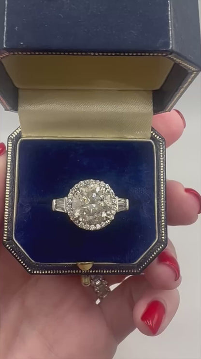 5.30 Carat Natural Diamond Ring, Platinum - WGI Certificate -£50,600
