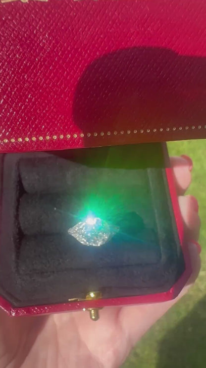 2.40 Ct Old European Cut Diamond Ring, Platinum - WGI Certificate £19,000