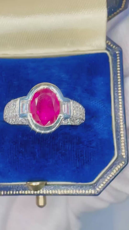 🔥 “Rare Burmese Ruby Elegance — A French Designer Treasure for Just £2,500!” 🔥