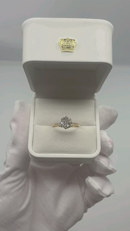 1.80 Ct Old Mine Cut Solitaire, 18 Ct Gold - WGI Certificate £16,500