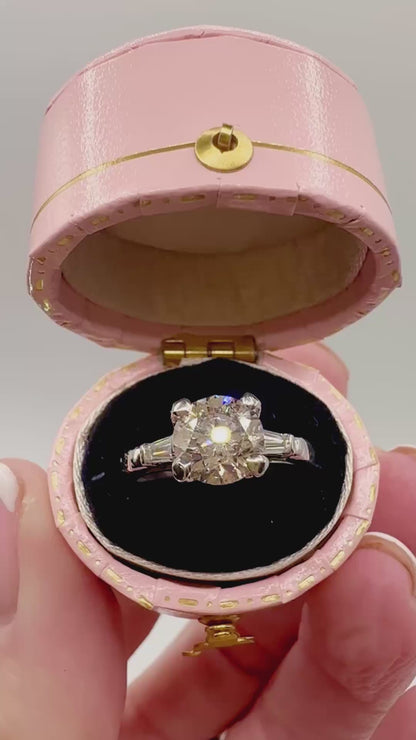 💍 1.71 Carat Natural Diamond Engagement Ring – Platinum 💍