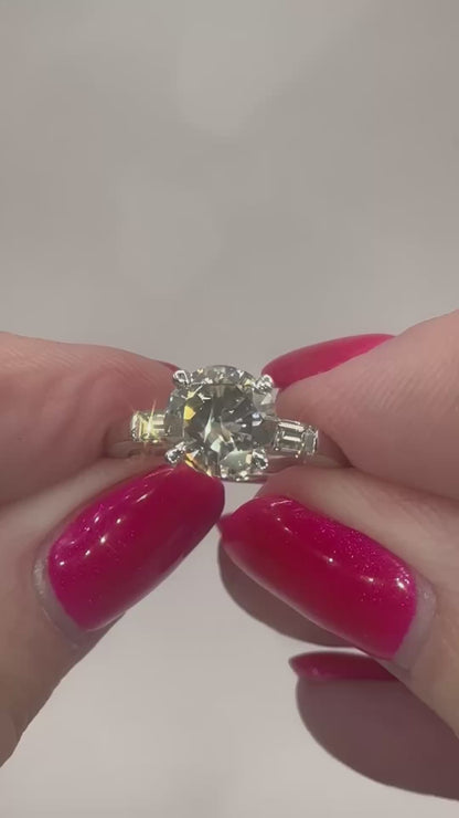 2 Ct Natural Diamond Engagement Ring - 18Ct White Gold - RRP £18,000