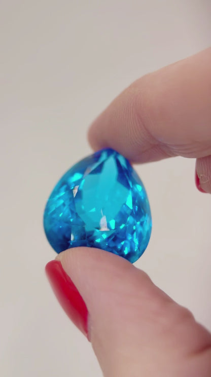 83.49CT VIVID BLUE TOPAZ — MASSIVE STATEMENT GEM - RRP £4,600
