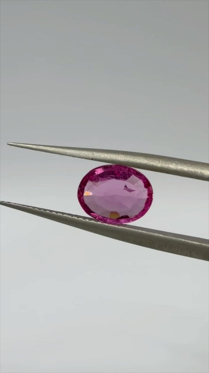1.22ct Natural Pink Sapphire – Oval Mixed Cut