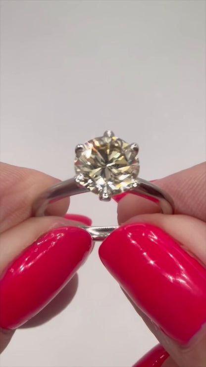 1.9 Ct - Natural Diamond Ring - Platinum - RRP £18,000