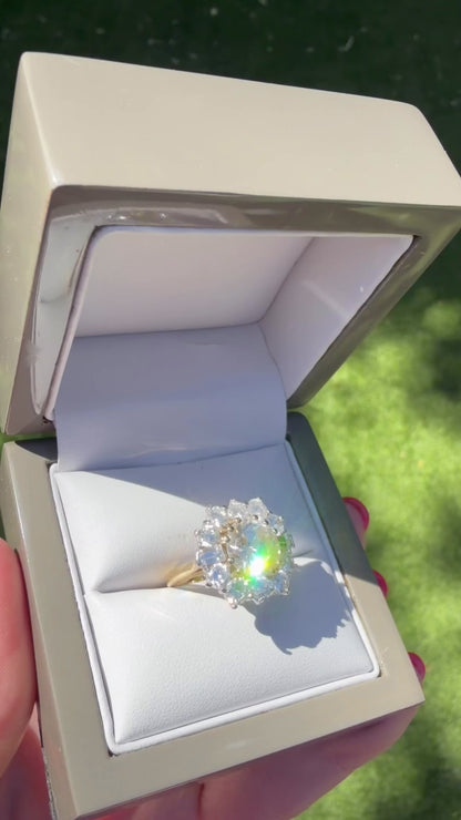 4.50ct Natural Diamond Cluster Ring 18k Gold - RRP £31,600