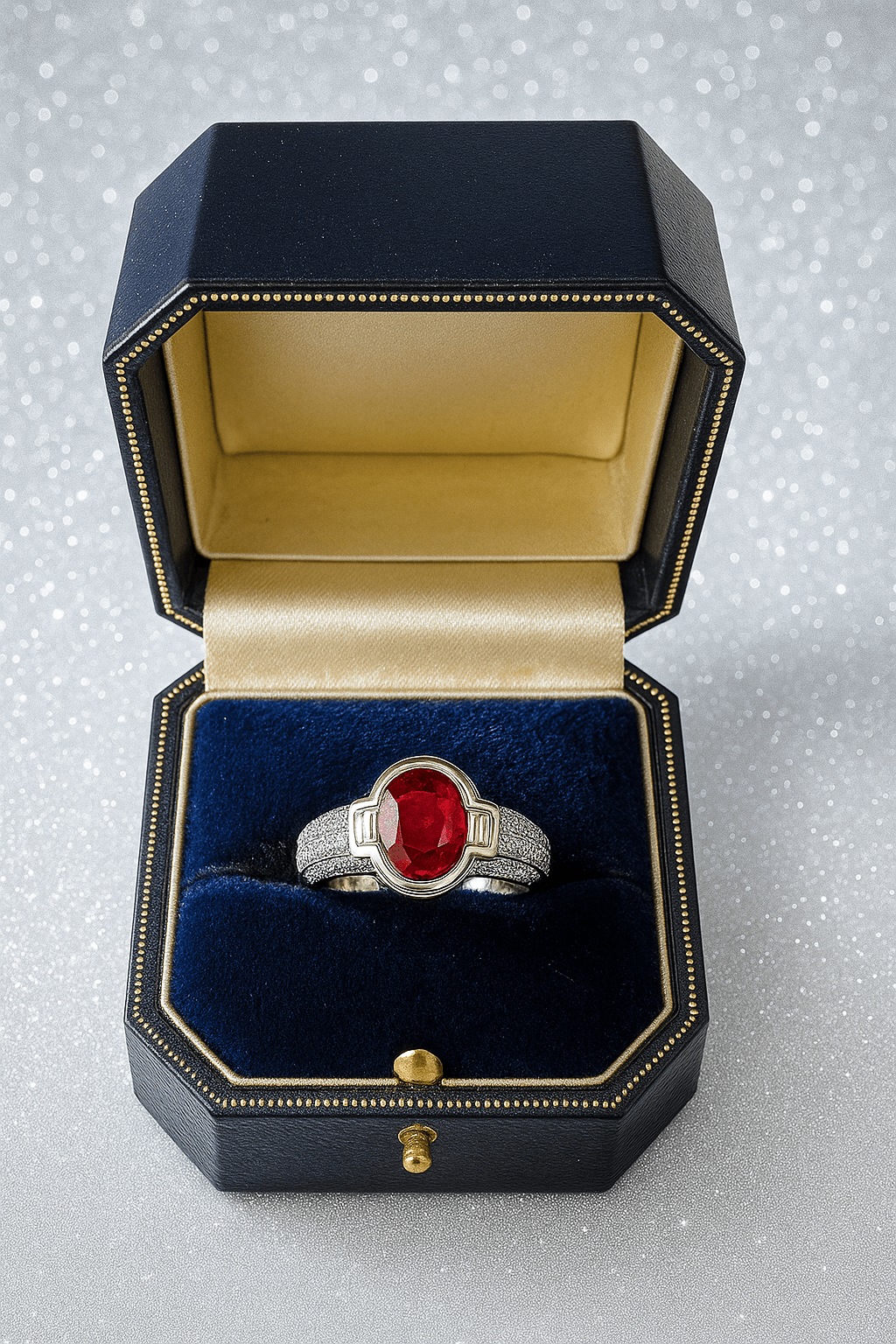 🔥 “Rare Burmese Ruby Elegance — A French Designer Treasure for Just £2,500!” 🔥 - Flamingo Gems