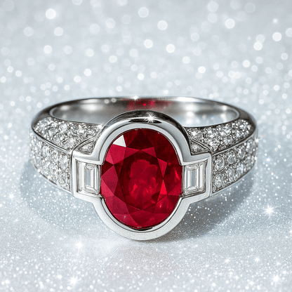 🔥 “Rare Burmese Ruby Elegance — A French Designer Treasure for Just £2,500!” 🔥 - Flamingo Gems